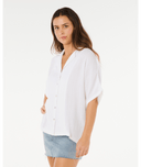 PREMIUM SURF SHORT SLEEVE SHIRT - WHITE