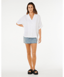 PREMIUM SURF SHORT SLEEVE SHIRT - WHITE