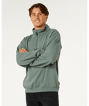 RIP CURL PILL ICON 1/4 ZIP CREW - MOSS