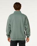 RIP CURL PILL ICON 1/4 ZIP CREW - MOSS