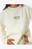 RIP CURL SURF STAPLE RELAXED CREW - BONE