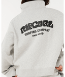 RIP CURL SURF PUFF 1/4 ZIP - GREY MARLE
