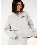RIP CURL SURF PUFF 1/4 ZIP - GREY MARLE