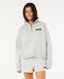 SURF PUFF 1/4 ZIP - GREY MARLE