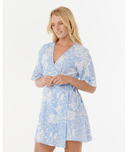 RIP CURL AOTS - TY WILLIAMS WRAP DRESS - BLUE