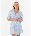 RIP CURL AOTS - TY WILLIAMS WRAP DRESS - BLUE