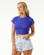 RIP CURL CLASSIC RIBBED TEE - WILD BERRY