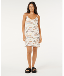 SUNSET LUAU MINI DRESS - OFF WHITE