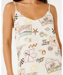 SUNSET LUAU MINI DRESS - OFF WHITE