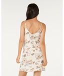 SUNSET LUAU MINI DRESS - OFF WHITE