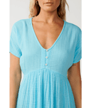 RIP CURL PREMIUM SURF S/S DRESS - SKY BLUE