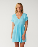 RIP CURL PREMIUM SURF S/S DRESS - SKY BLUE