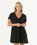 RIP CURL PREMIUM SURF S/S DRESS - BLACK