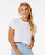 RIP CURL CLASSIC RIBBED TEE - OPTICAL WHITE