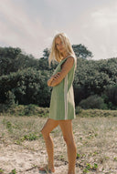 RHYTHM HANALEI MINI DRESS - GREEN