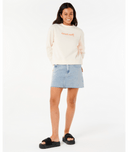 NEON ISLES RELAXED CREW - BONE