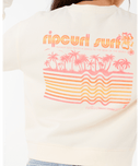 NEON ISLES RELAXED CREW - BONE