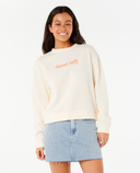 NEON ISLES RELAXED CREW - BONE