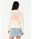 NEON ISLES RELAXED CREW - BONE