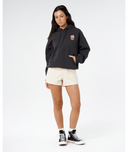 RIP CURL SURF PUFF HERITAGE HOOD P/P - WASHED BLACK