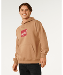 RIP CURL RIP SCRIPT ICON HOOD - MOCHA