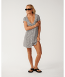 RIP CURL VIBE SURF DRESS - BLACK/OFF WHITE
