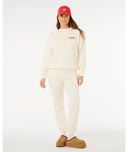 RIP CURL SURF PUFF INSPIRED CREW  - CAYENNE