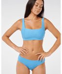 RIP CURL PREMIUM SURF D-DD CROP - AZURE BLUE