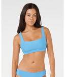RIP CURL PREMIUM SURF D-DD CROP - AZURE BLUE