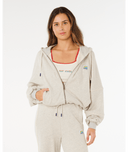 SURF SIDE SPLICED ZIP THROUGH- GREY MARLE