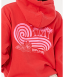 RIP CURL OCEAN BREAK HERITAGE HOOD- DEEP RED