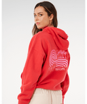 RIP CURL OCEAN BREAK HERITAGE HOOD- DEEP RED