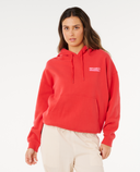 RIP CURL OCEAN BREAK HERITAGE HOOD- DEEP RED