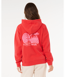 RIP CURL OCEAN BREAK HERITAGE HOOD- DEEP RED