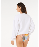 RIP CURL HAYLEY O O/S DROP SHLDR CREW- OPTICAL WHITE