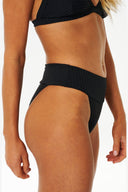 RIP CURL PREMIUM SURF HIGH CHEEKY - BLACK
