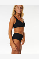 RIP CURL PREMIUM SURF HI WAIST GOOD - BLACK