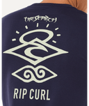 SEARCH ICON TEE - NAVY/GREY