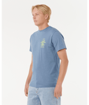 RIP CURL SEARCH ICON TEE - BLUEFIN