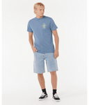 RIP CURL SEARCH ICON TEE - BLUEFIN