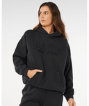 RIP CURL VARSITY SPORTS OVERSIZED HOOD- BLACK