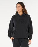 RIP CURL VARSITY SPORTS OVERSIZED HOOD- BLACK