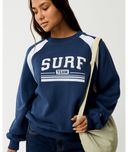 RIP CURL RETRO SWELL OVERSIZED CREW - NAVY