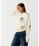 RIP CURL SURF THE WORLD ZIP THRU - BONE