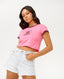 RIP CURL HOOKIPA BABY TEE  - MID PINK