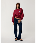 RIP CURL SG HERITAGE OVERSIZED FLEECE - PLUM