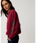 RIP CURL SG HERITAGE OVERSIZED FLEECE - PLUM