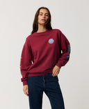 RIP CURL SG HERITAGE OVERSIZED FLEECE - PLUM
