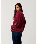 RIP CURL SG HERITAGE OVERSIZED FLEECE - PLUM