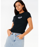 NEON ISLES FITTED TEE - BLACK